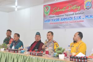 Silaturahmi ke Forkopimcam Sipirok, Kapolres Tapsel: Hindari Perpecahan, Sukseskan Pemilu