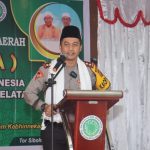 Kapolres Tapsel, AKBP Yasir Ahmadi, memberi sambutan saat Mukerda MUI di Aula Hotel Tor Sibohi