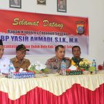 Kapolres Tapsel, AKBP Yasir Ahmadi, saat tatap muka dengan masyarakat