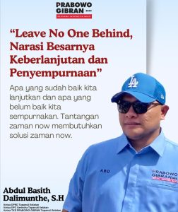 Terkait Program Keberlanjutan, Ketua TKD Tapsel: Capres-Cawapres Nomor urut 2 Memang Demokratis