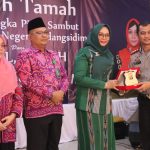 Kapolres Tapsel, AKBP Yasir Ahmadi, saat menghadiri ramah tamah dalam rangka pisah sambut Ketua PN Kota Padangsidimpuan dari Faisal ke Silvianingsih