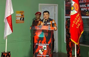 Saat Rakorcab, Rocky AP Gultom Sampaikan Ajakan Tegas Menangkan Kader Pemuda Pancasila di Pemilu