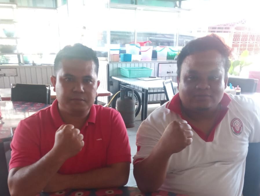 Kuasa Hukum Penggugat Baleo Muda Siregar, yakni Ouce Prama Yudha Hasibuan (kanan) dan Awaluddin Harahap (kiri)
