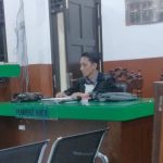 Dipo Alam Siregar, Kuasa Hukum Rosmawati Hasibuan, dari Kantor Advokat DSR & Partners saat bersidang di Pengadilan
