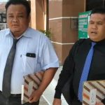 Kuasa Hukum Baleo Muda Siregar antara lain, Ouce Yudha Prama Hasibuan (kiri) dan Awaluddin Harahap (kanan) usai ajukan Kasasi