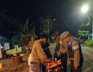 Ciptakan Kondusifitas Jelang Pemilu, AKP Andi Gustawi Pimpin Patroli Malam