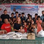 Ketua SMSI Provinsi Sumut, Erris J Napitupulu, dan Pengurus salurkan sembako ke Panti Asuhan