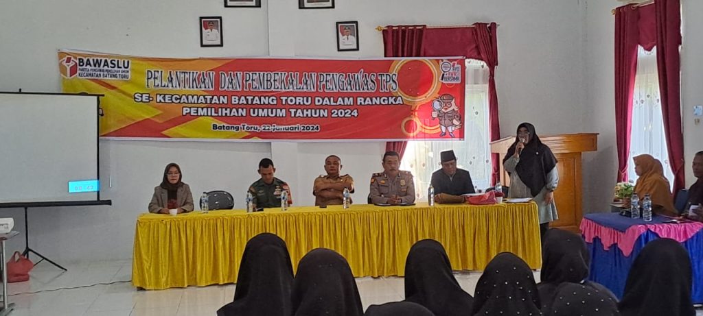 Pemantapan Netralitas, Pesan Tegas Kapolsek Batang Toru kepada PTPS Batangtoru untuk Pemilu 2024