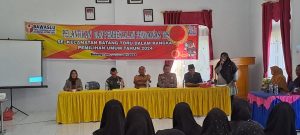 Pemantapan Netralitas, Pesan Tegas Kapolsek Batang Toru kepada PTPS Batangtoru untuk Pemilu 2024