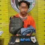 Seorang pria inisial, H, usai ditangkap Sat Resnarkoba Polres Padangsidimpuan