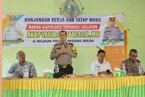 Dua Pekan Jelang Pemilu, Kapolres Tapsel Minta Jaga Kondusifitas