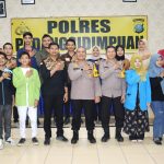 Kapolres Padangsidimpuan, AKBP Dudung Setyawan, saat silaturahmi dengan Pengurus BEM Nus Kota Padangsidimpuan dan BEM Nus Sumatera Utara