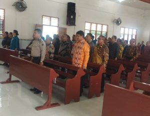 Ciptakan Pemilu Damai, Polsek Batang Angkola Ikuti Doa Bersama
