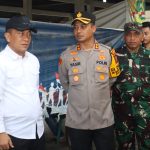 Potret kekompakan antara Kapolres Tapsel, AKBP Yasir Ahmadi, bersama Pj Bupati Paluta Patuan Rahmat Syukur P Hasibuan, Dandim 0212/Tapsel Letkol Inf Amrizal Nasution, Kajari Paluta Hartam Ediyanto, dan unsur Forkopimda lainnya saat meninjau pemungutan suara Pemilu di TPS