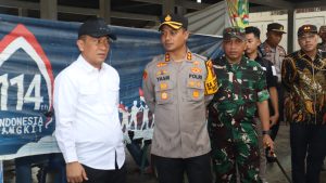 Bersama Dandim dan Pj Bupati, Kapolres Tapsel Kompak Tinjau TPS di Paluta