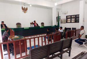 Polsek Padang Bolak Ikuti Sidang Tipiring Pencurian Sawit