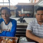 Dipo Alam Siregar (kiri) dan Awaluddin Harahap (kanan) saat beri keterangan pers ke wartawan