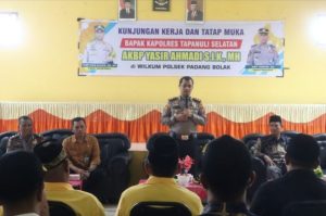 Kapolres Tapsel: Ajak Masyarakat Bentengi Keluarga dari Narkoba