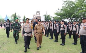 Kapolres Tapsel Pimpin Apel Serpas Pemilu di Paluta, 244 Personel Gabungan Diterjunkan