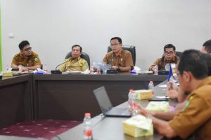 Plt Sekda Padangsidimpuan Ikuti Rapat Evaluasi Capaian MCP KPK Tahun 2023