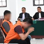 Kajari Padangsidimpuan, Dr Lambok MJ Sidabutar, saat bacakan tuntutan terhadap dua terdakwa kasus sabu 3 Kg lebih