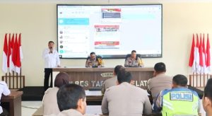 Lat Pra Ops Keselamatan Toba Polres Tapsel, Kabag Ops: Ciptakan Kamseltibcarlantas