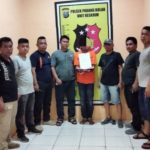 Tim Unit Reskrim Polsek Padang Bolak usai menangkap AH