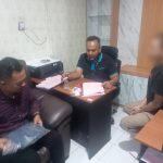 Penyidik Sat Resnarkoba Polres Tapsel saat melimpahkan tersangka dan barang bukti ke Jaksa