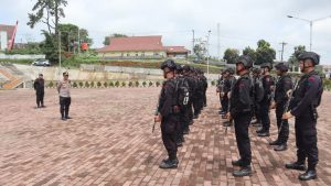 Polres Tapsel Terima Personel Yon C Satbrimob Polda Sumut