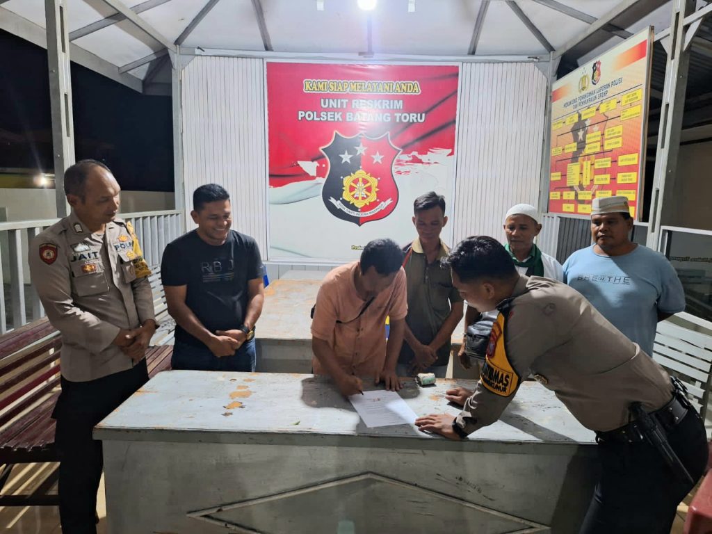 Penipuan Berkedok Sumbangan Masjid Dimediasi Polsek Batang Toru