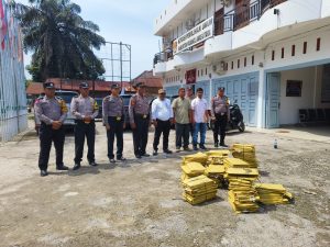 Kapolsek Padang Bolak Hadiri Acara Pemusnahan Soal Tertulis Calon PPS