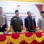 Kapolsek Sipirok, Iptu PM Siboro, saat menghadiri pelantikan 273 anggota PPS pada Pilkada serentak 2024 zona III sesi kedua