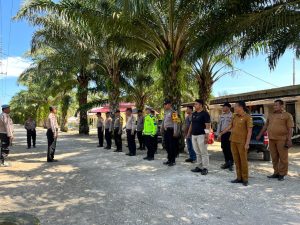 Jaga Keamanan, Polsek Batang Toru Kawal Unras Poktan Muara Upu