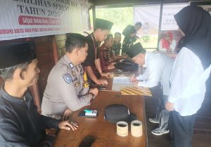 Polsek SD Hole Saksikan Pelantikan PKD Pilkada 2024
