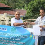 PT NSHE selaku perusahaan pengelola PLTA Batang Toru menyerahkan 6 ekor sapi Kurban secara simbolis ke 5 Kecamatan di Kabupaten Tapsel