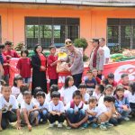 Pelaksanaan Baksos dalam rangka memperingati HUT Bhayangkara ke-78 oleh Polres Tapsel di Panti Asuhan Debora Sipirok