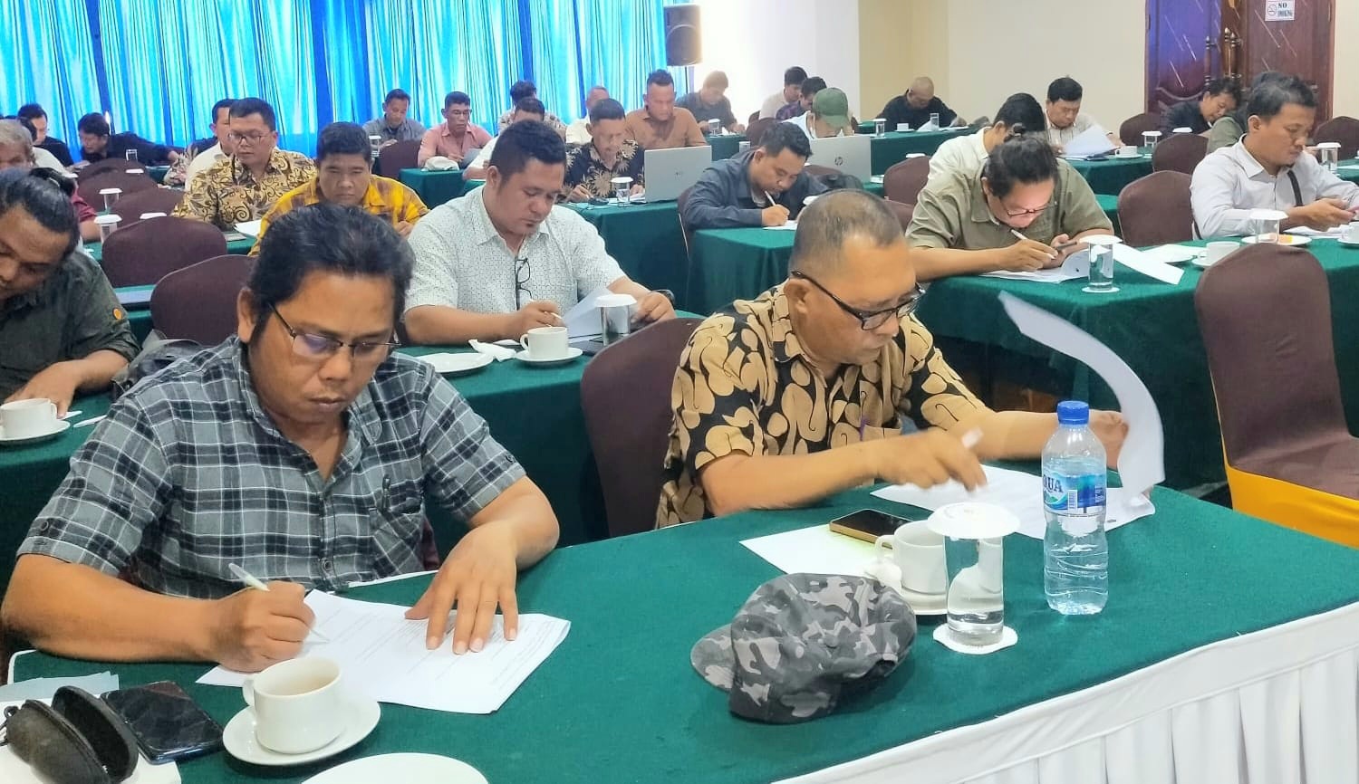Peserta ujian seleksi anggota muda PWI Sumut