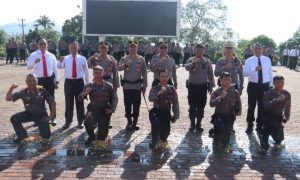 Kapolres Tapsel Pimpin Upacara Naik Pangkat Personel, AKP ke Kompol   