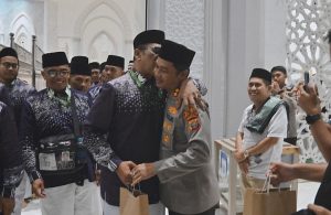 Pastikan Keamanan, Kapolres Tapsel Hadiri Pemberangkatan Calhaj