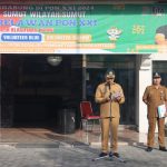 Kadisnaker Sumut, Ismael P Sinaga, saat memimpin Apel pagi
