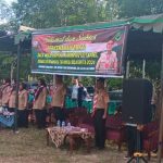 Kabag Log Polres Tapsel, Kompol Daulat MZ Harahap, menghadiri pembukaan perkemahan Bhakti Saka Wira Kartika Kodim 0212/TS
