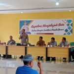 Kapolres Tapsel, AKBP Yasir Ahmadi, saat menyampaikan arahan ke masyarakat dalam program Jelajah Huta