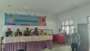 Lewat Kapolres Jelajah Huta, Kabag Log Polres Tapsel Cooling System Pilkada Damai