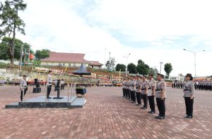 Kapolres Pimpin Upacara Sertijab 11 Pejabat di Polres Tapsel