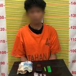 WSH usai tertangkap Tim Opsnal Sat Resnarkoba Polres Tapsel saat menunjukkan barang bukti narkoba yang kuat dugaan miliknya