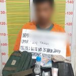 RMH usai tertangkap Tim dari Sat Resnarkoba Polres Tapsel usai kejar-kejaran