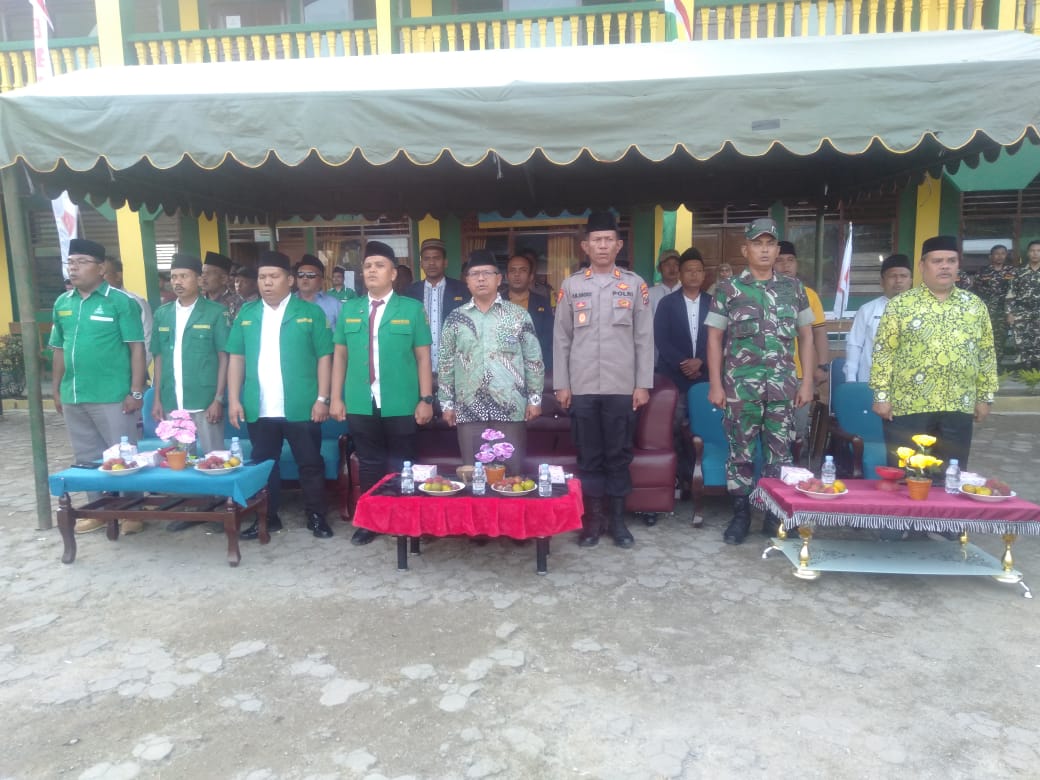 Kapolsek Sipirok, Iptu PM Siboro, saat menghadiri Diklatsar PC GP Ansor Tapsel angkatan ke-V