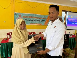 Kapolres Tapsel Jelajah Huta, Kanit Tipikor Himbau Kades Gunakan Anggaran Tepat Sasaran
