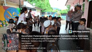 Sejak TK, Polres Padangsidimpuan Kenalkan Disiplin Berlalulintas