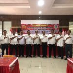 Kasat Resnarkoba Polres Tapsel, AKP Salomo Sagala, Kasat Resnarkoba Polres Padangsidimpuan, AKP Jasama H Sidabutar, dan Kasat Resnarkoba Polres Padang Lawas, Iptu Said Rum Fadillah, usai mengikuti supervisi yang dipimpin Wakil Direktur Reserse Narkoba Polda Sumut, AKBP Famudin